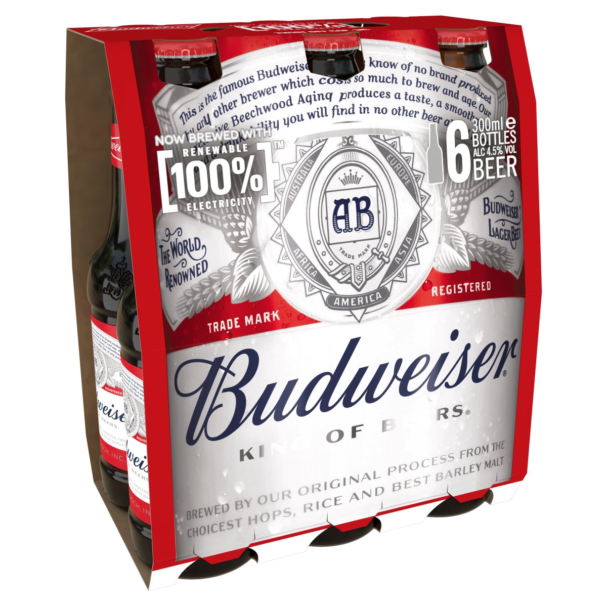 Budweiser 6pk 330ml – Drinks Inc.