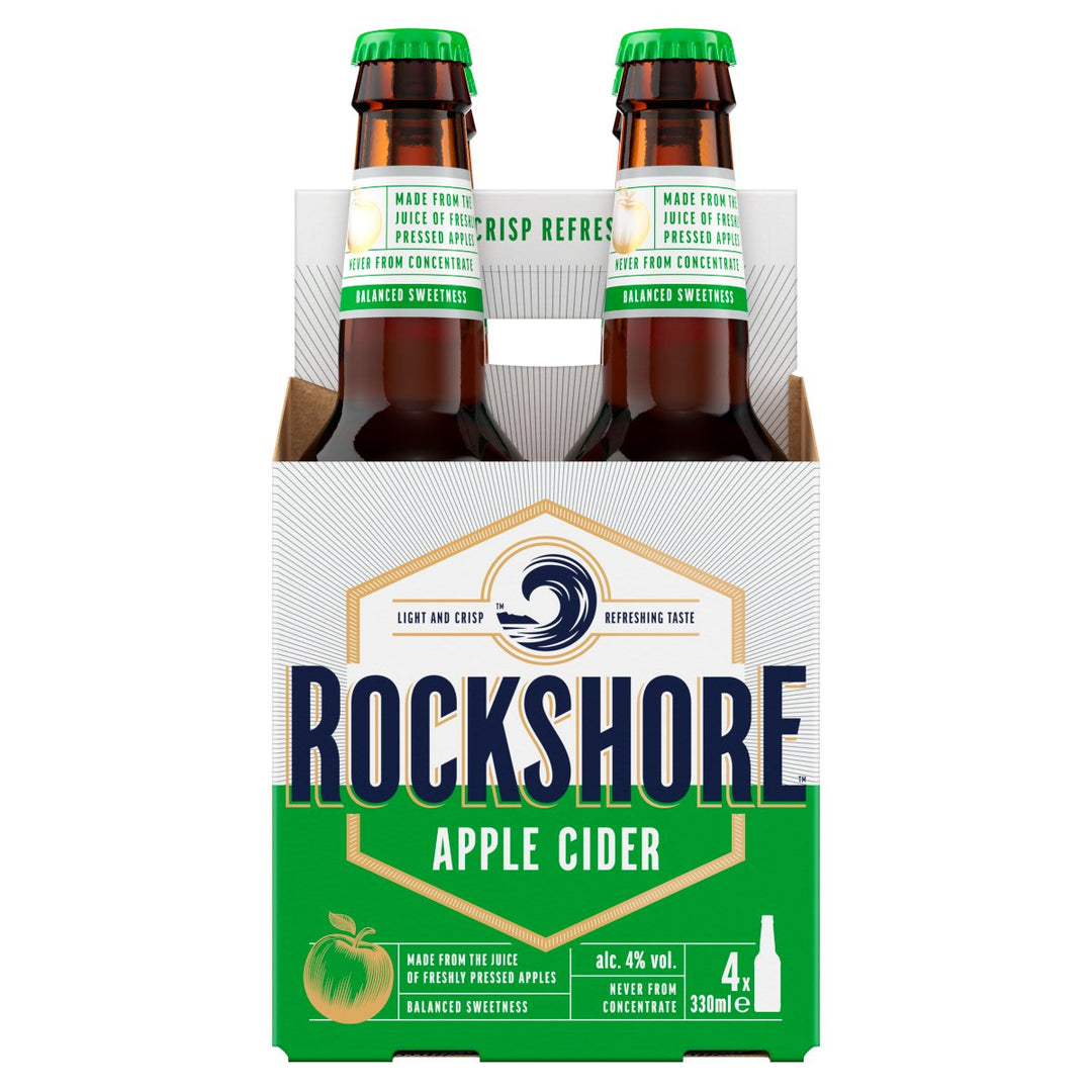 ROCKSHORE APPLE CIDER BOTTLES 4PK 330ML