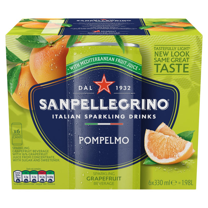 SAN PELLEGRINO CANS GRAPEFRUIT