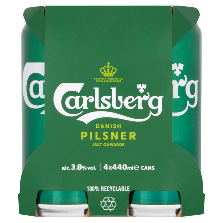 CARLSBERG CANS 4PK 440ML