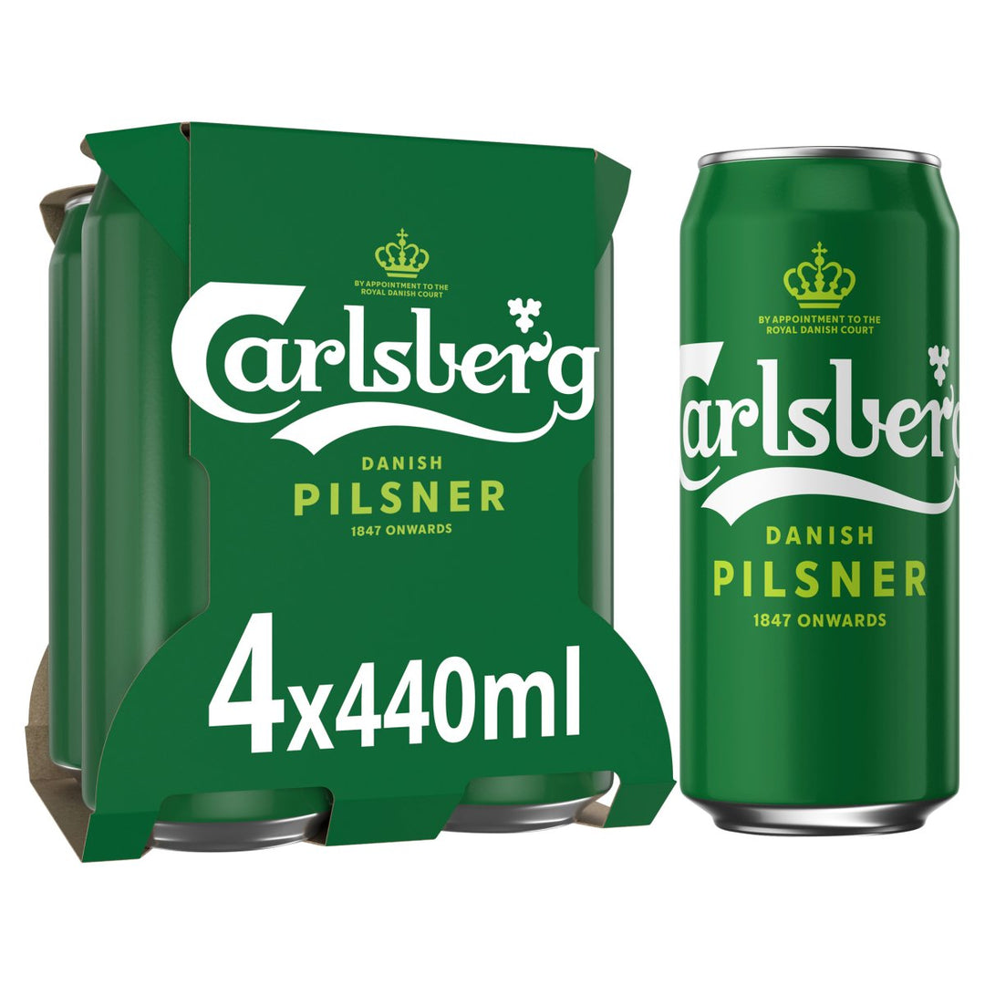 CARLSBERG CANS 4PK 440ML