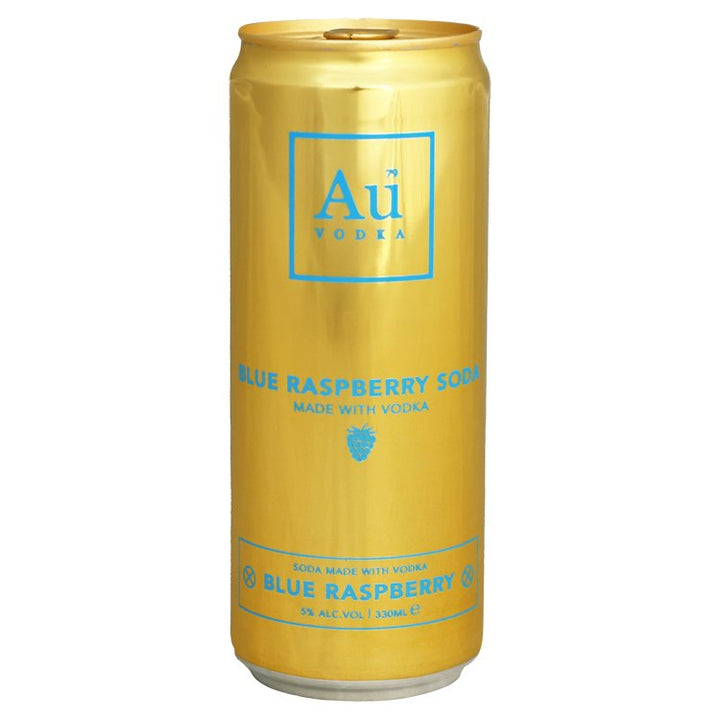 AU VODKA BLUE RASPBERRY CANS