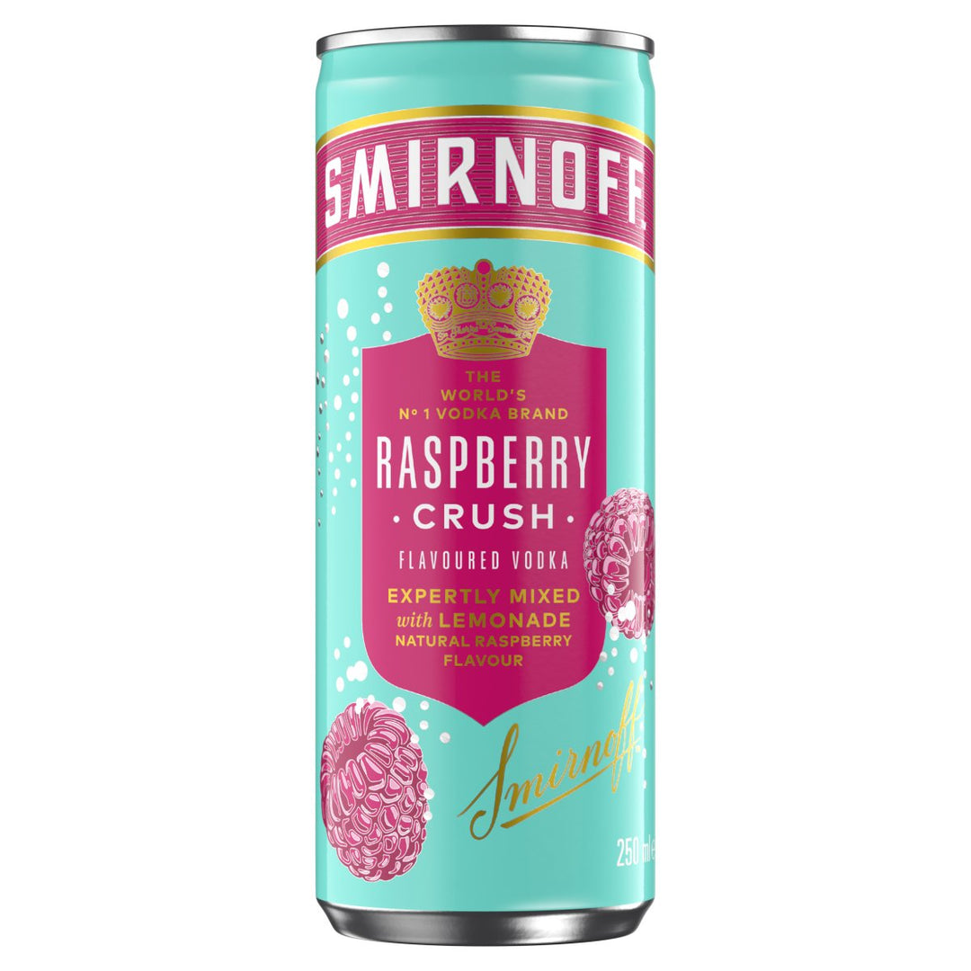 SMIRNOFF RASPBERRY CRUSH CAN