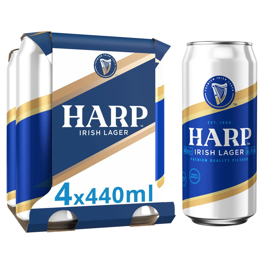 HARP CANS 4PK 440ML