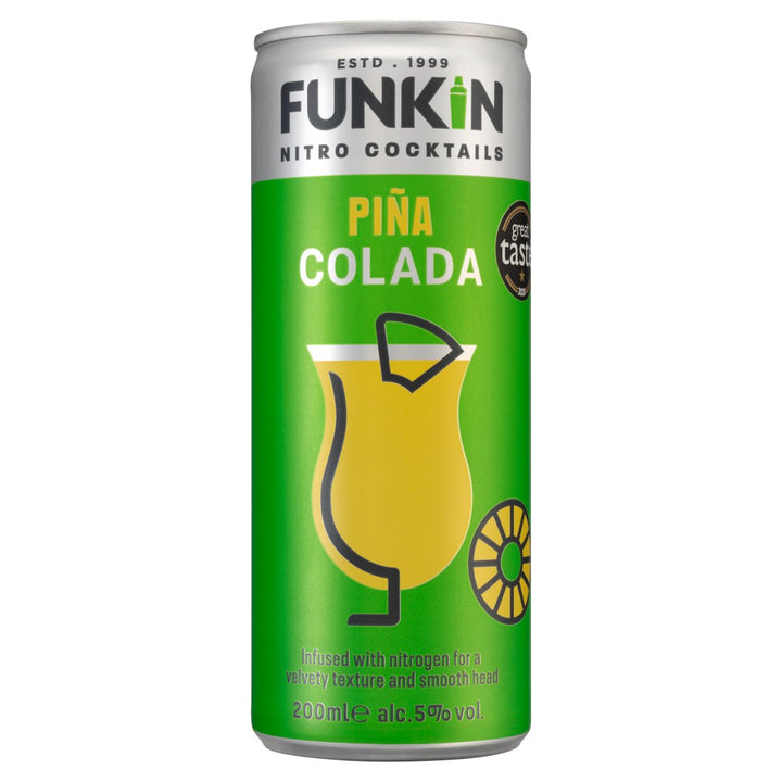 FUNKIN NITRO COCKTAIL CANS PINA COLADA 12X200ML 5%