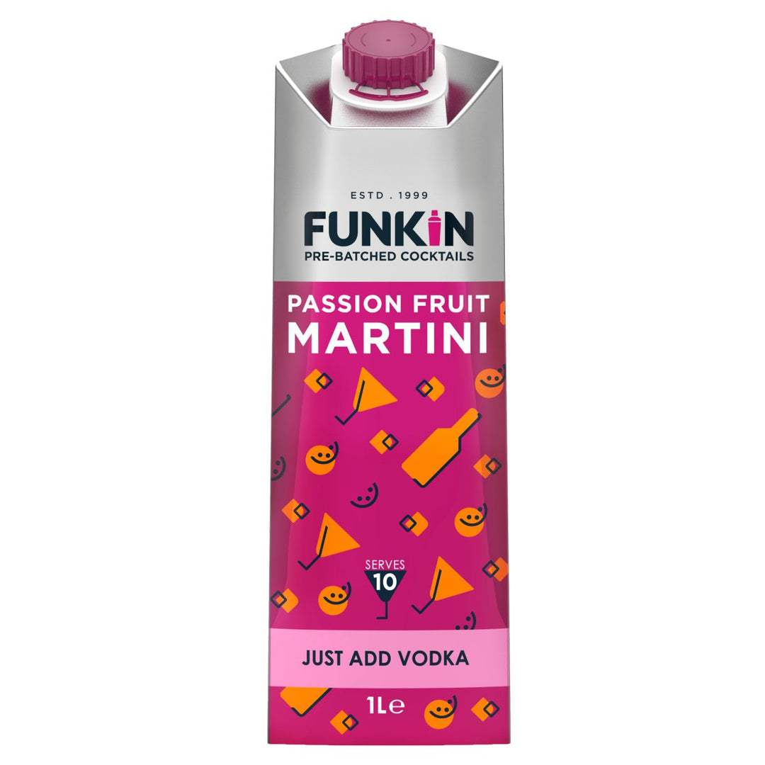 FUNKIN PASSION FRUIT MARTINI 1L CARTON