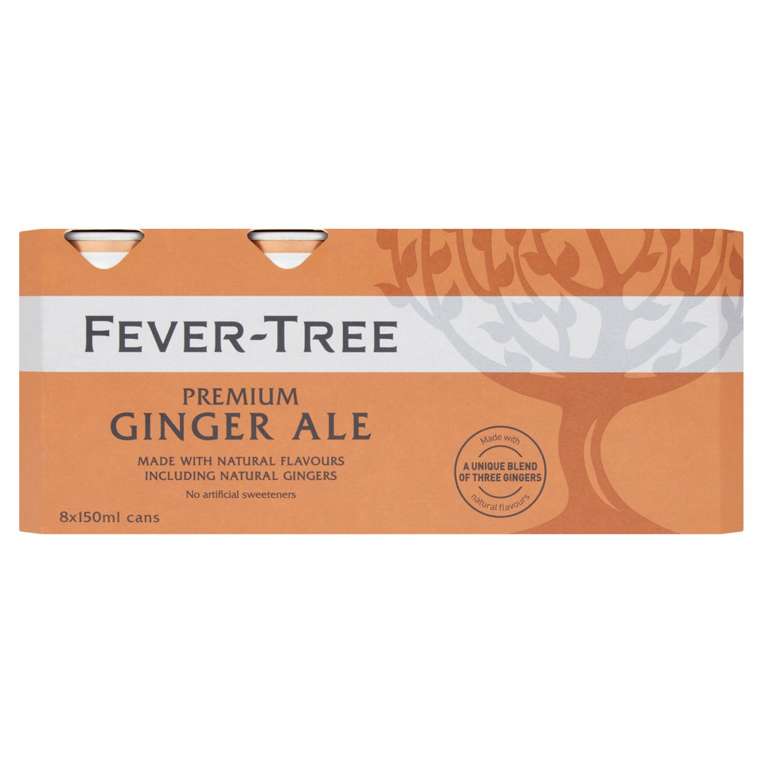 FEVER TREE GINGER ALE CANS 8PK