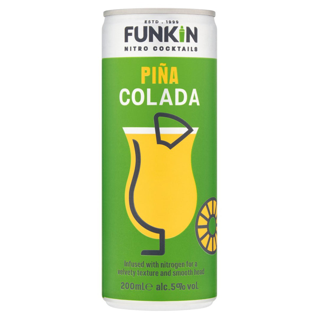 FUNKIN NITRO COCKTAIL CANS PINA COLADA 12X200ML 5%