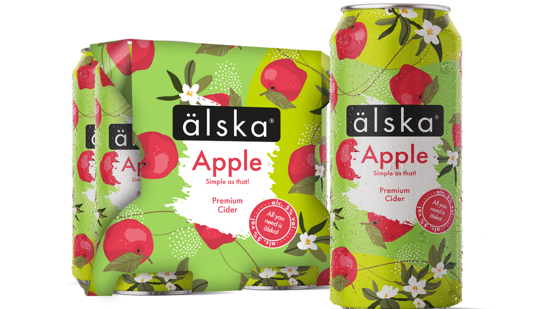 ALSKA APPLE 4PK 440ML CANS