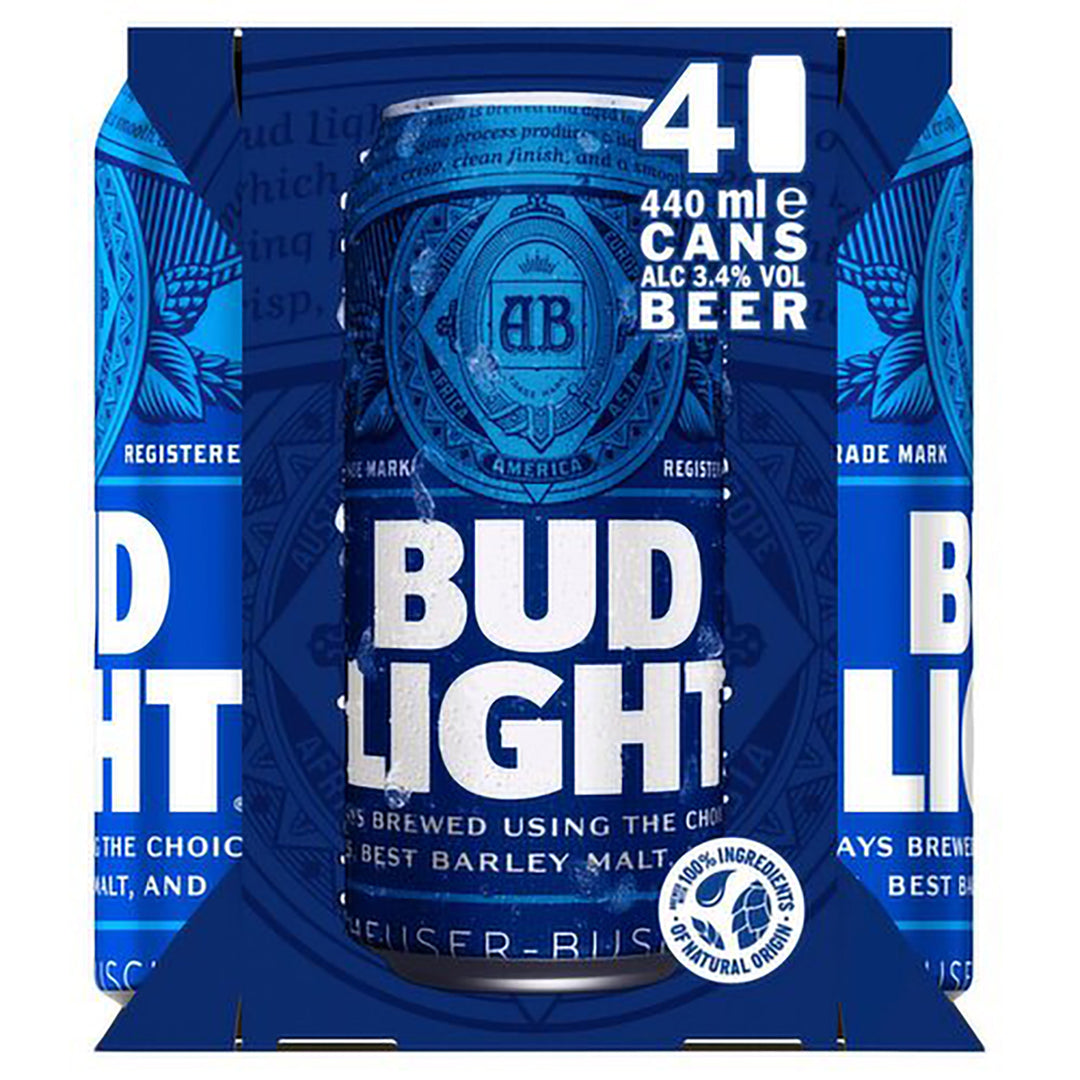 BUD LIGHT CANS 4PK 500ML