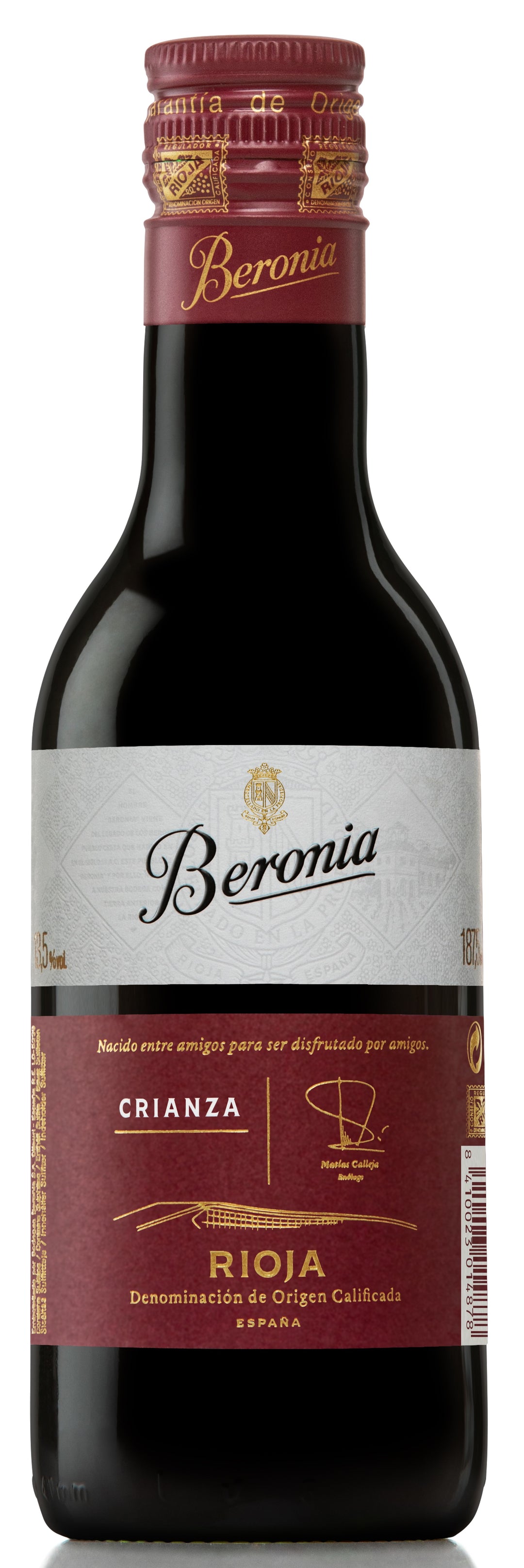 BERONIA CRIANZA RIOJA 1/4