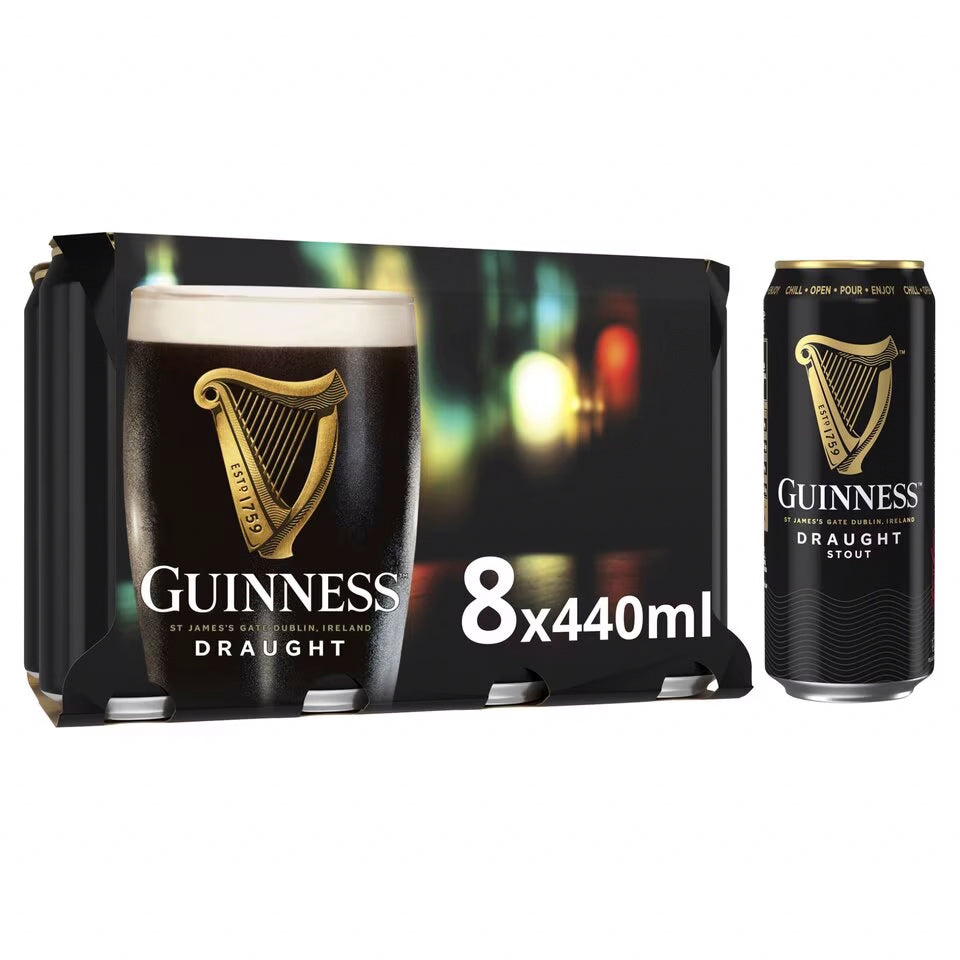 GUINNESS DRAUGHT CANS 8PK 440ML