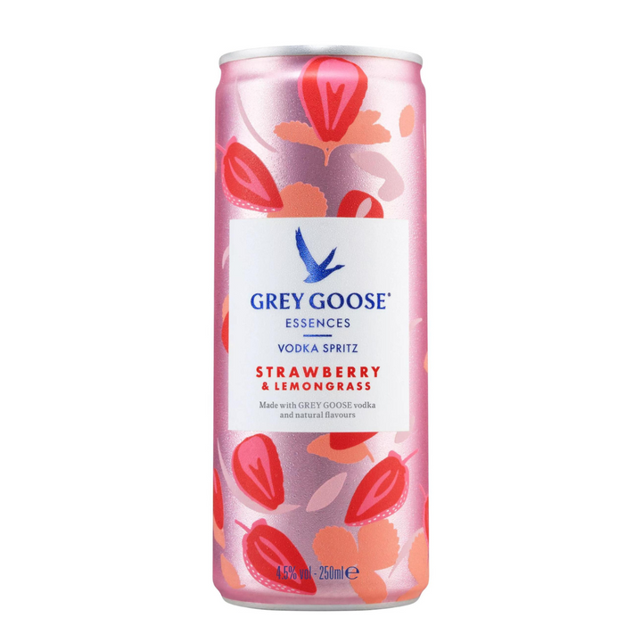 GREY GOOSE ESSENCES CANS STRAWBERRY & LEMONGRASS