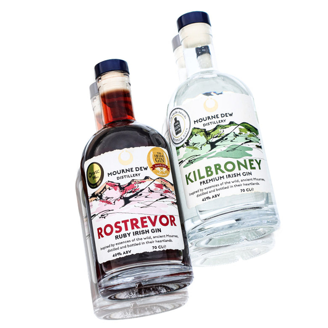 MOURNE DEW MINI GIN GIFTPACK 50ML (KILBRONEY & ROSTREVOR RUBY)