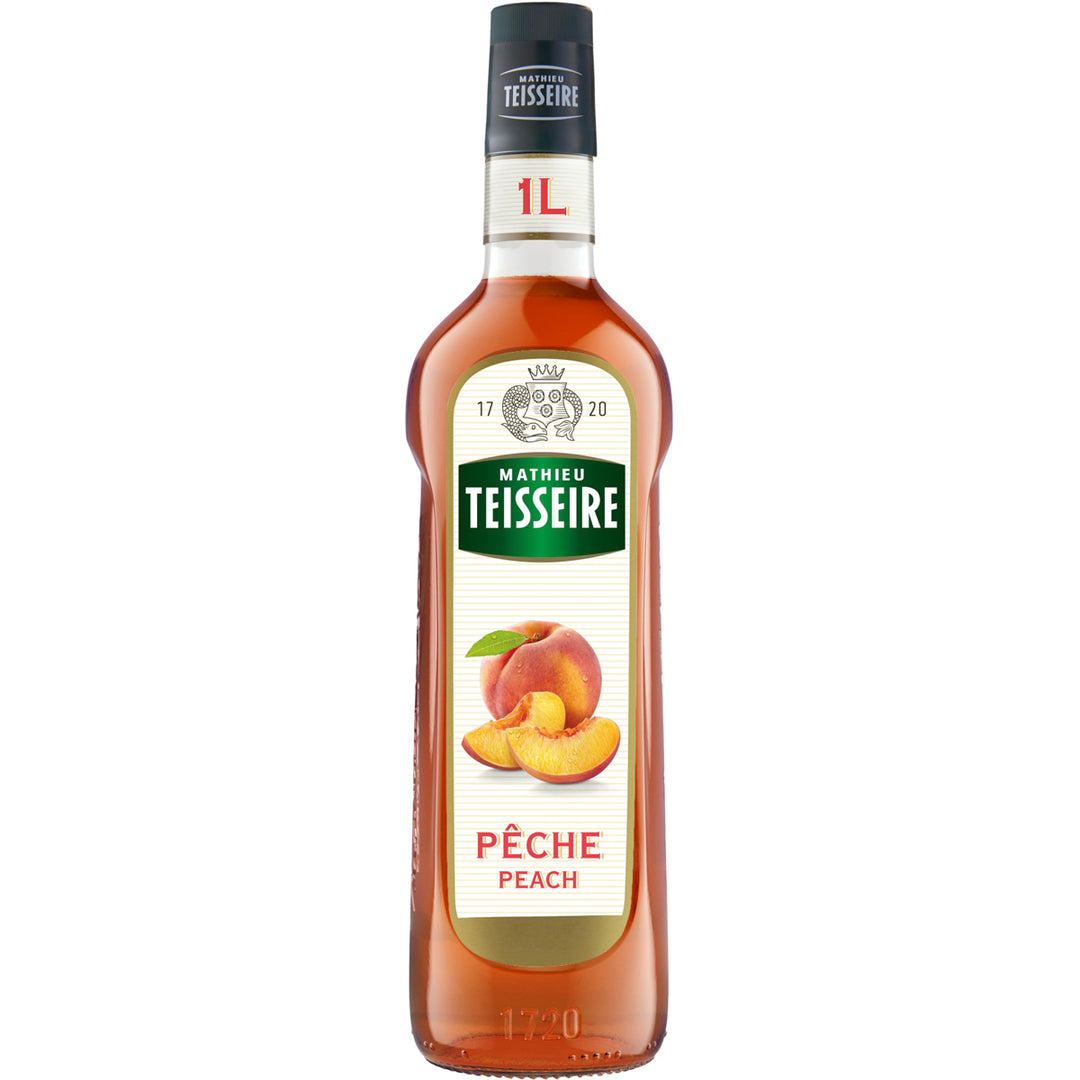 TEISSEIRE SYRUP PEACH 1L