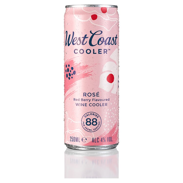 WEST COAST COOLER ROSE CANS