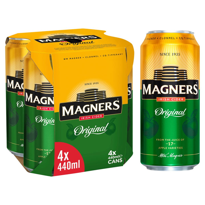 MAGNERS CIDER 4PK CANS 440ML