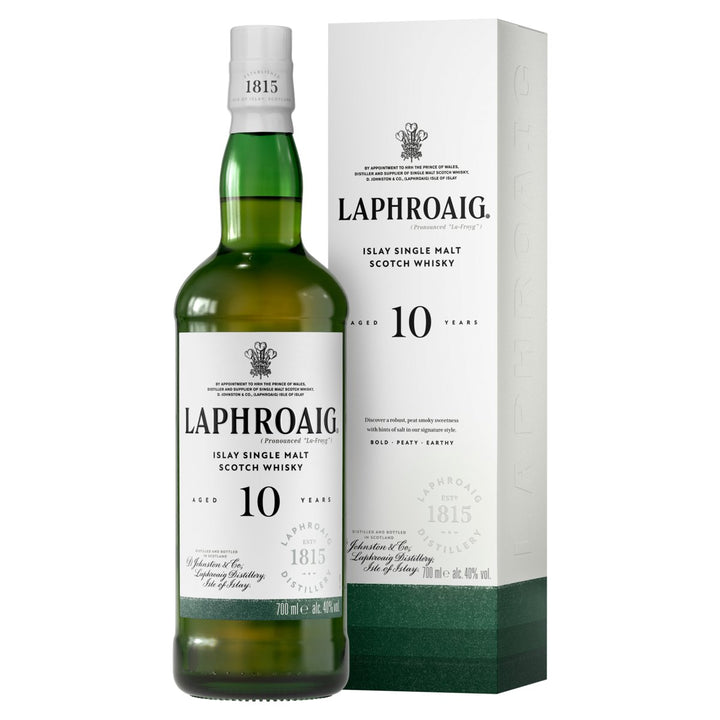 LAPHROAIG 10 YEAR OLD SCOTCH WHISKY 700ML