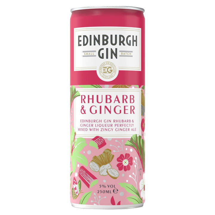 EDINBURGH RHUBARB & GINGER/GINGER ALE CANS 250ML